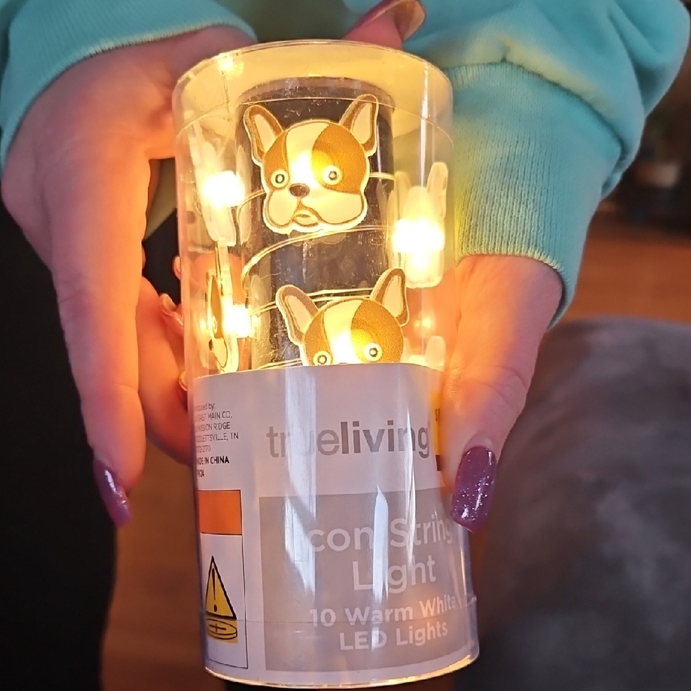 Dog Icon String Lights